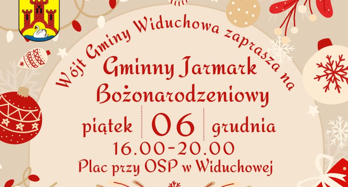 Znamy dokładny program Jarmarku Bożonarodzeniowego w Widuchowej