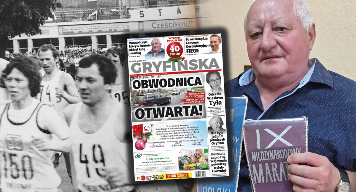 Gryfiński maratończyk, który czterokrotnie obiegł kulę ziemską