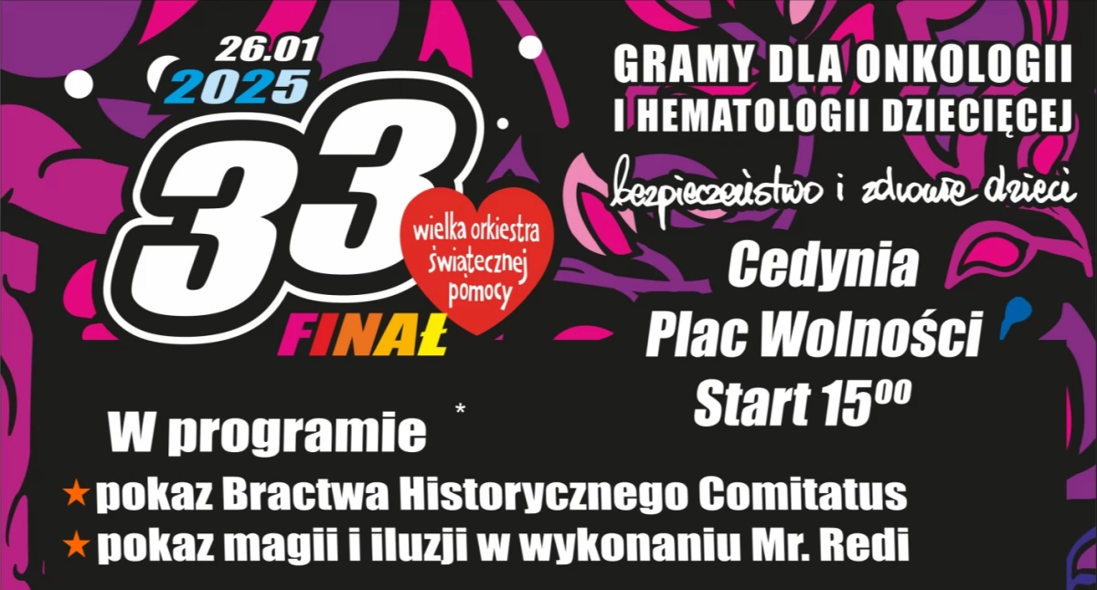 Bogaty program WOŚP w Cedyni