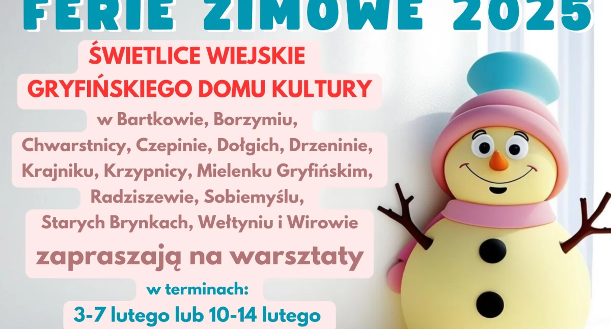 Ferie w gryfińskich świetlicach wiejskich. Znamy program