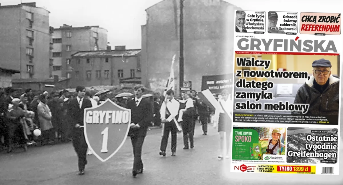 Taka była SP 1 Gryfino na początku lat 50.