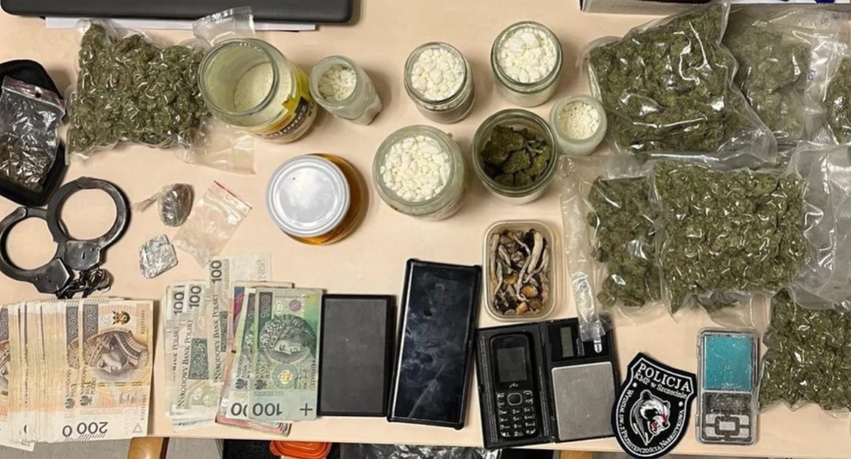 Policjanci zabezpieczyli ponad 2 kg narkotyków. 41-latek w areszcie na trzy miesiące