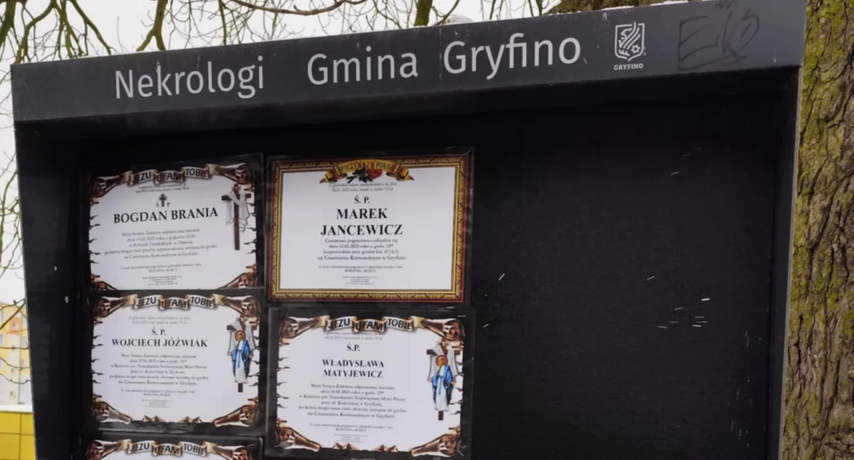 Sporo zmarłych w wieku 73-82 lat
