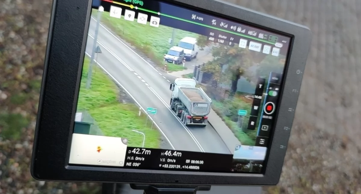 Dron wychwycił szesnaście wykroczeń