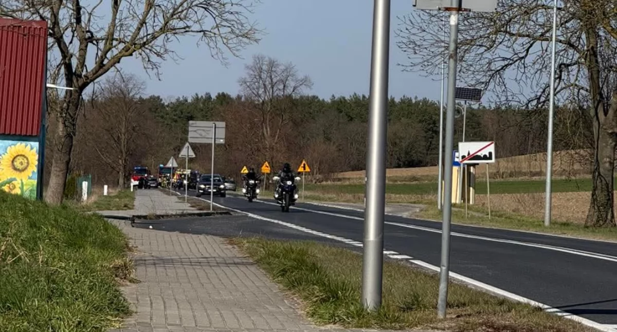 Wypadek przed Widuchową. Droga jest nieprzejezdna