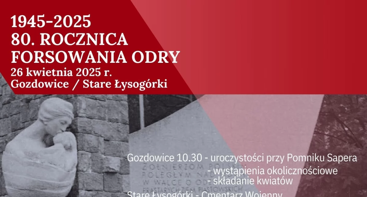 Zapraszają na 80. rocznicę forsowania Odry