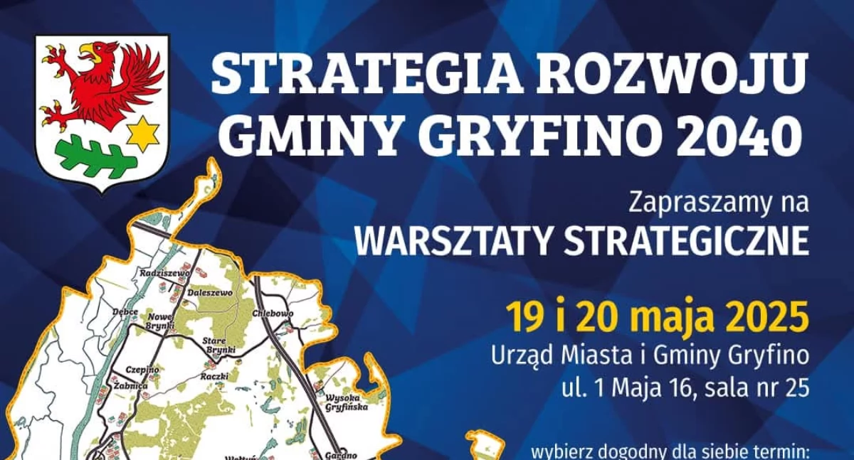 Gmina zaprasza na warsztaty strategiczne dotyczące Strategii Rozwoju Gminy Gryfino