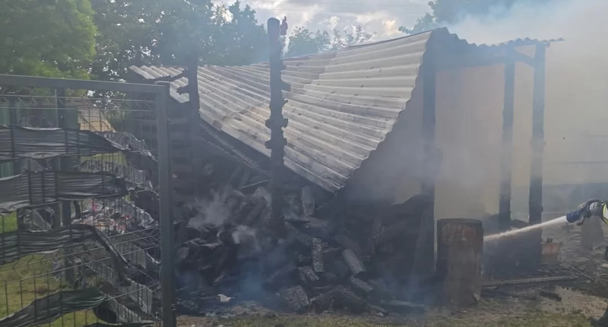 Pożar i odnalezienie zwłok mężczyzny 