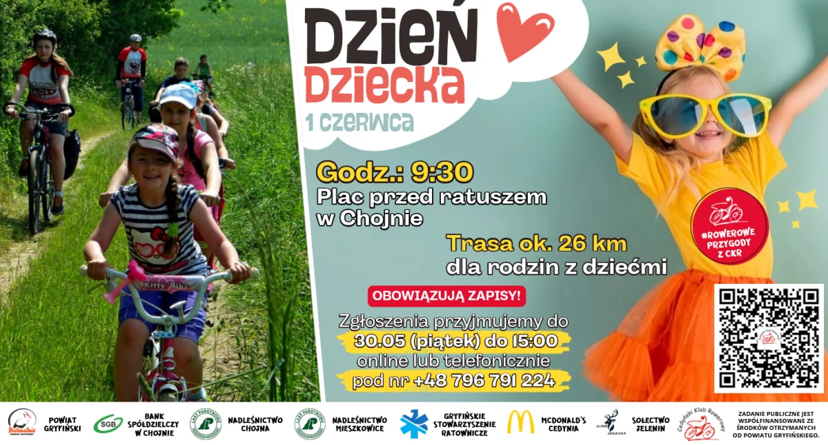 Rowerowe Przygody z CKR: Dzień Dziecka – świętuj aktywnie w gronie rodziny! 