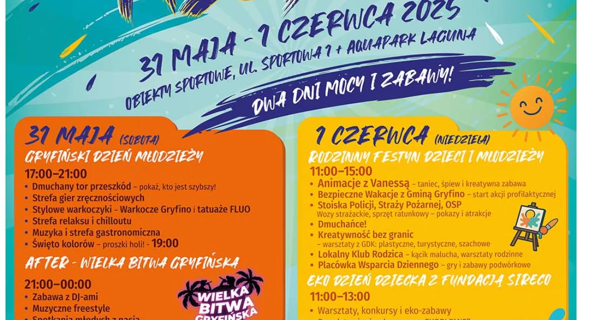 Niezwykle ciekawy Dzień Dziecka w Gryfinie! Dużo atrakcji w sobotę i w niedzielę