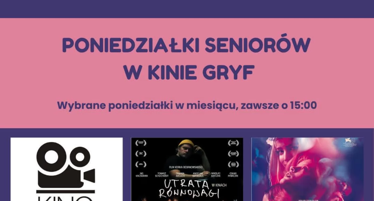 Poniedziałki Seniorów w Kinie Gryf!