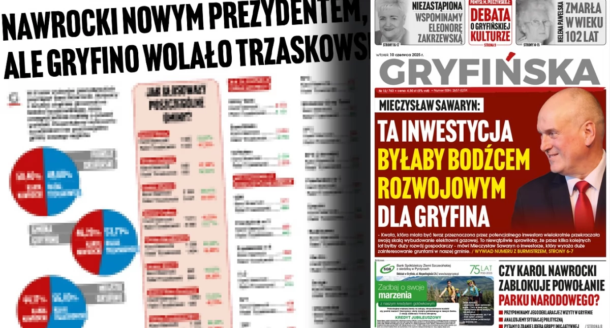 Miasto za Trzaskowskim, ale gryfińskie sołectwa podzieliły się niemal po równo