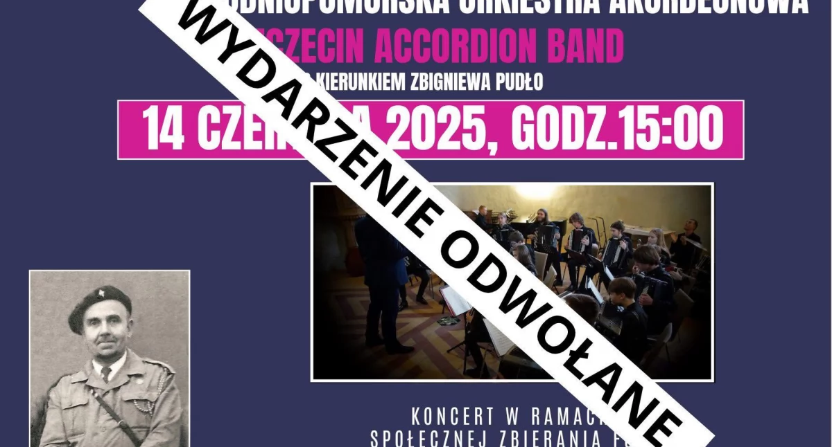 UWAGA! Sobotni koncert został odwołany