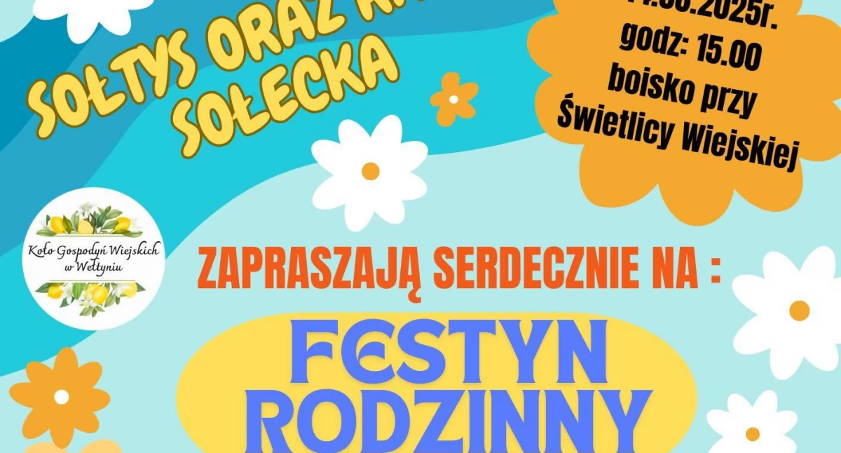 Sołectwo Wełtyń zaprasza na dzisiejszy festyn