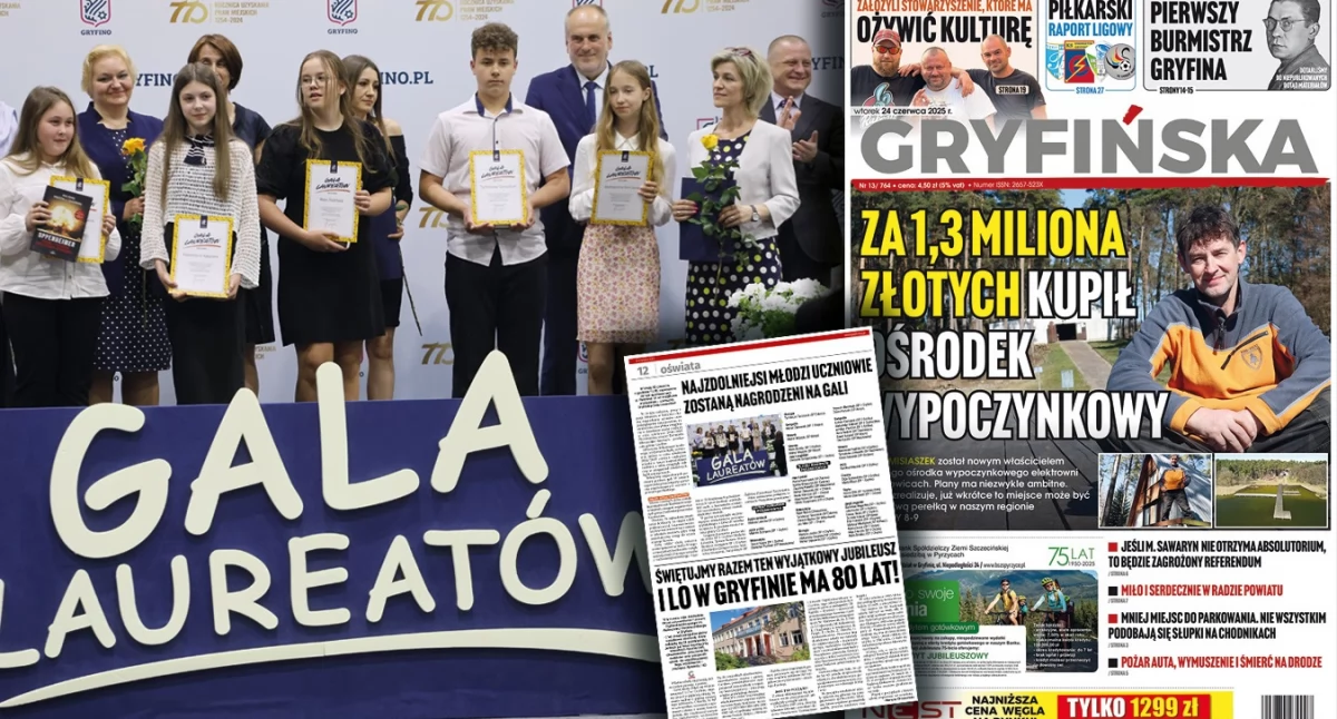 Najzdolniejsi młodzi gryfinianie zostaną dziś nagrodzeni