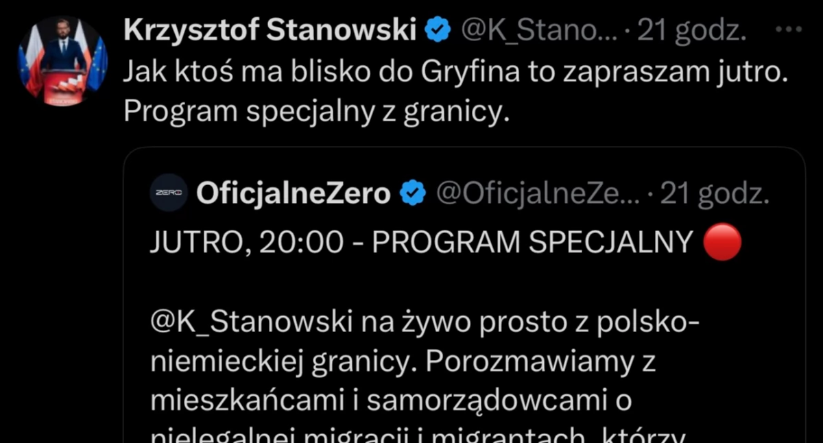 Dziś program specjalny Stanowskiego. Zaproszenie dla mieszkańców