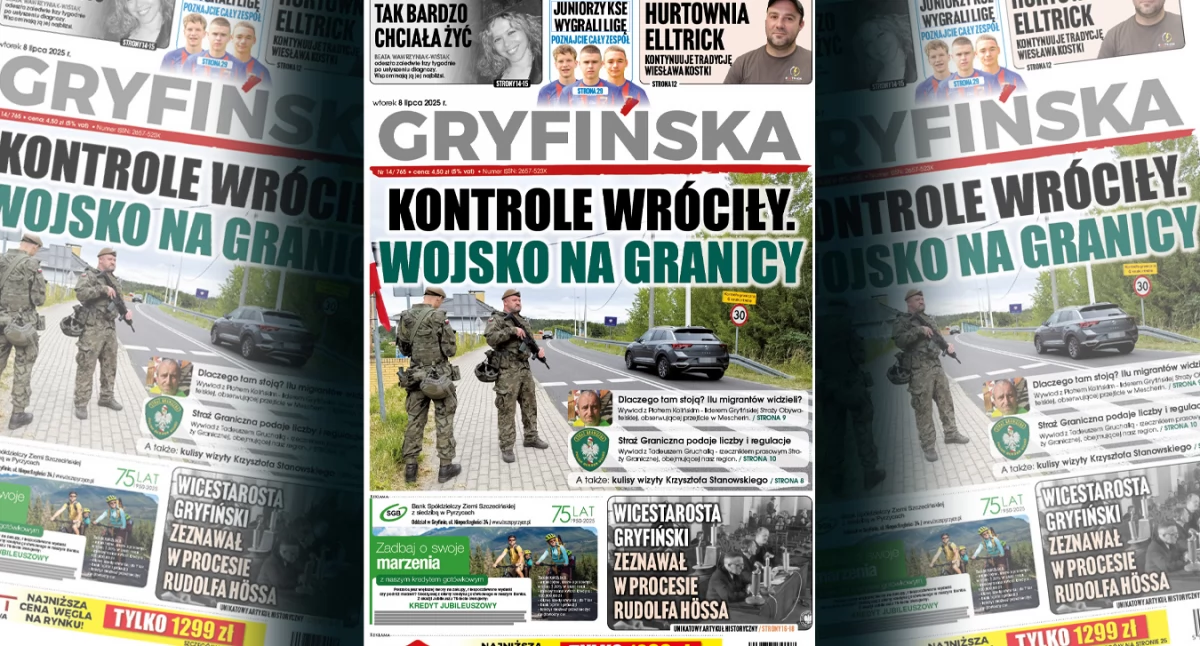 Nowy numer Gazety Gryfińskiej: wojsko na granicy