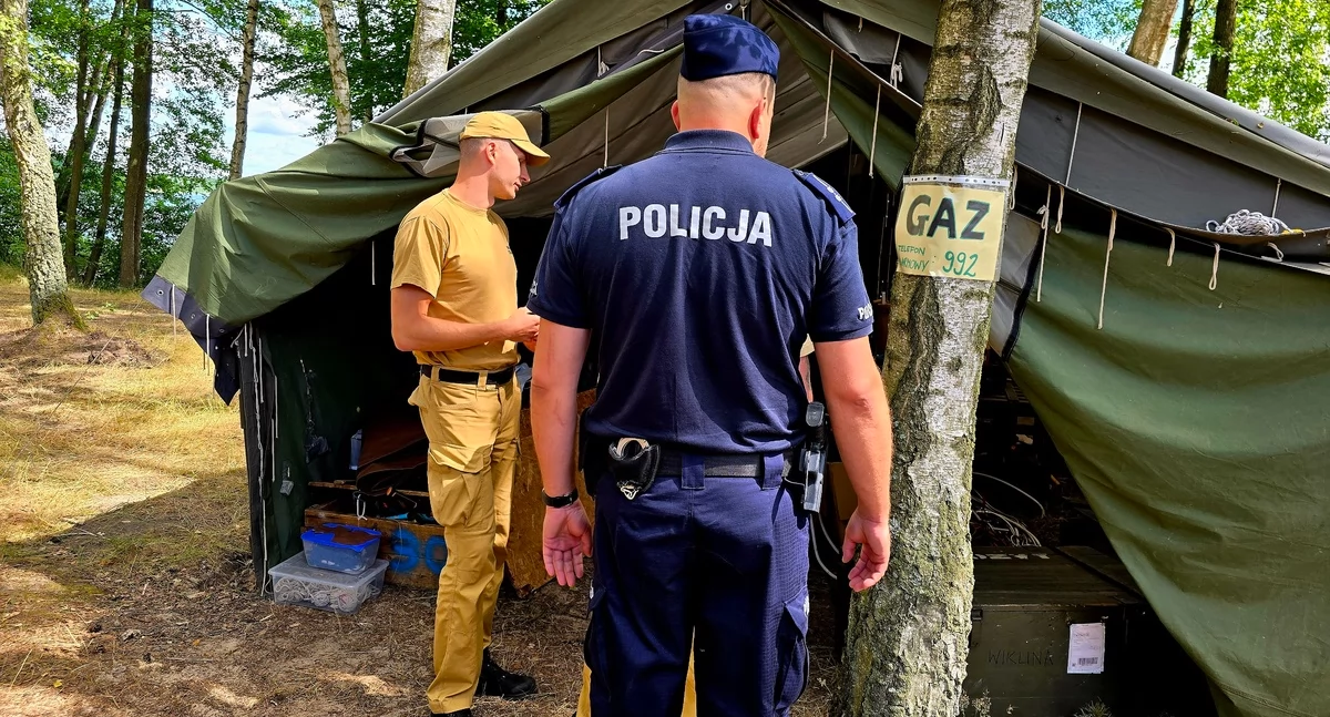 Policja przeprowadziła kontrolę obozu harcerskiego oraz kolonii