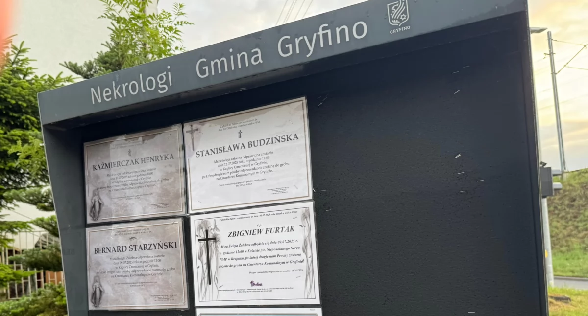 Nowe nekrologi na tablicach