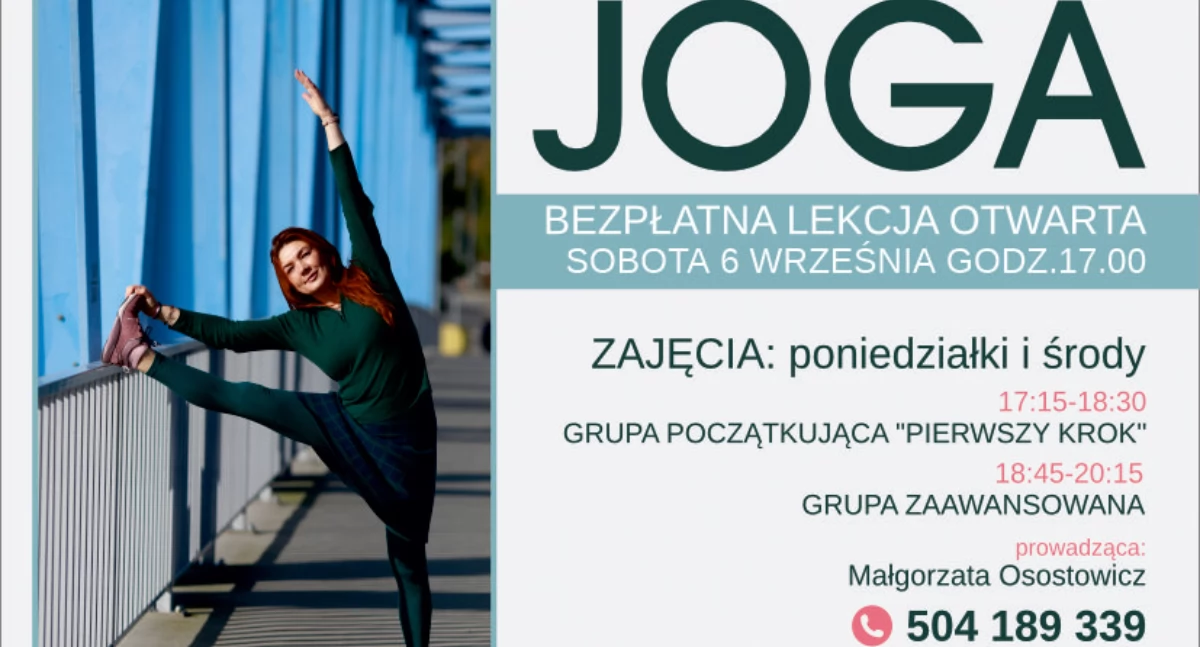 Otwarta bezpłatna (!) lekcja jogi