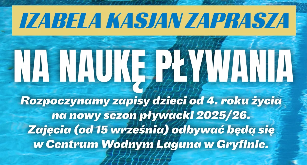 Zapisy na naukę pływania oraz na terapię zajęciową