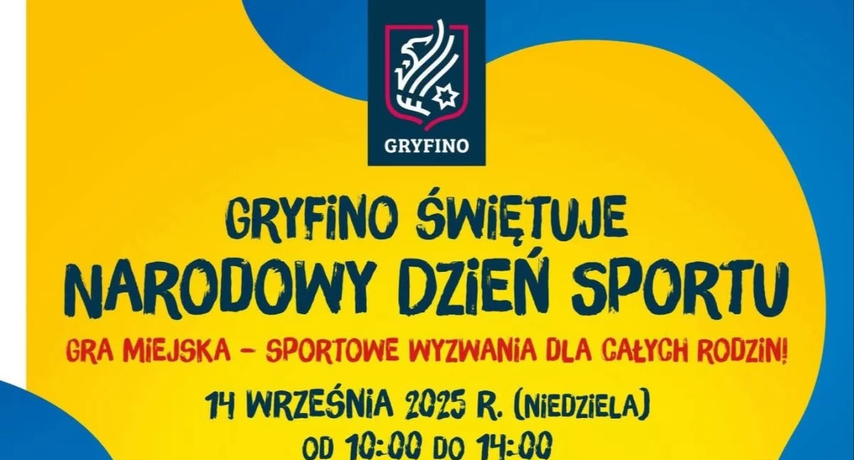 Gryfino świętuje Narodowy Dzień Sportu - zapraszamy do udziału w grze miejskiej! 