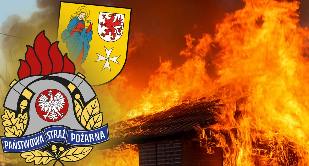 Pożar w Kunowie. Spłonął budynek mieszkalny
