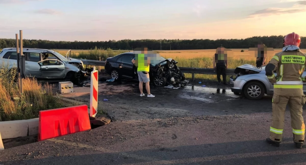 Wypadkowy poniedziałek. Na S3 doszło do kolizji czterech pojazdów
