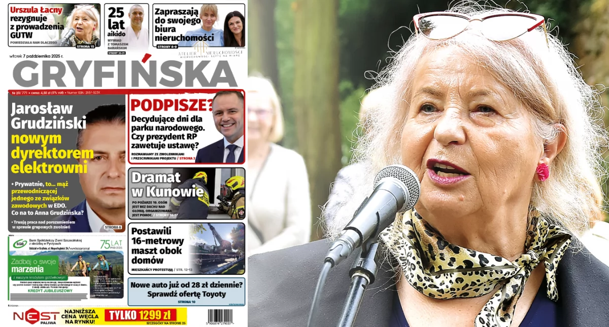 Urszula Kwietniewska Łacny rezygnuje z prowadzenia Gryfińskiego Uniwersytetu Trzeciego Wieku!