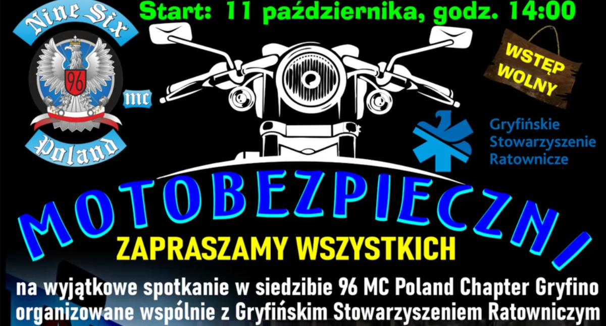 Motocykliści i ratownicy zapraszają na sobotniego spotkanie i grilla!