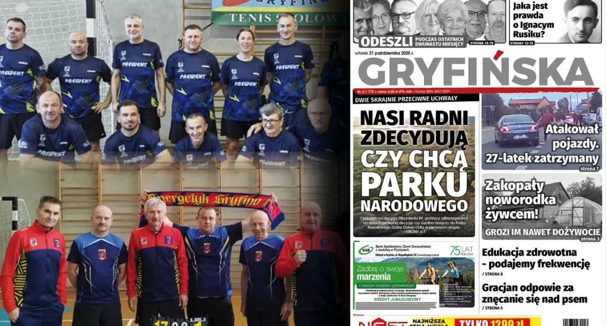 Różnica klas w gryfińskich derbach tenisa stołowego