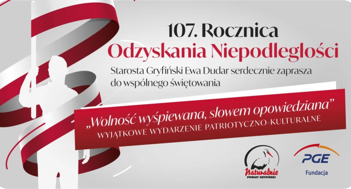 Powiat zaprasza na wydarzenie patriotyczno-kulturalne pt. Wolność wyśpiewana, słowem opowiedziana
