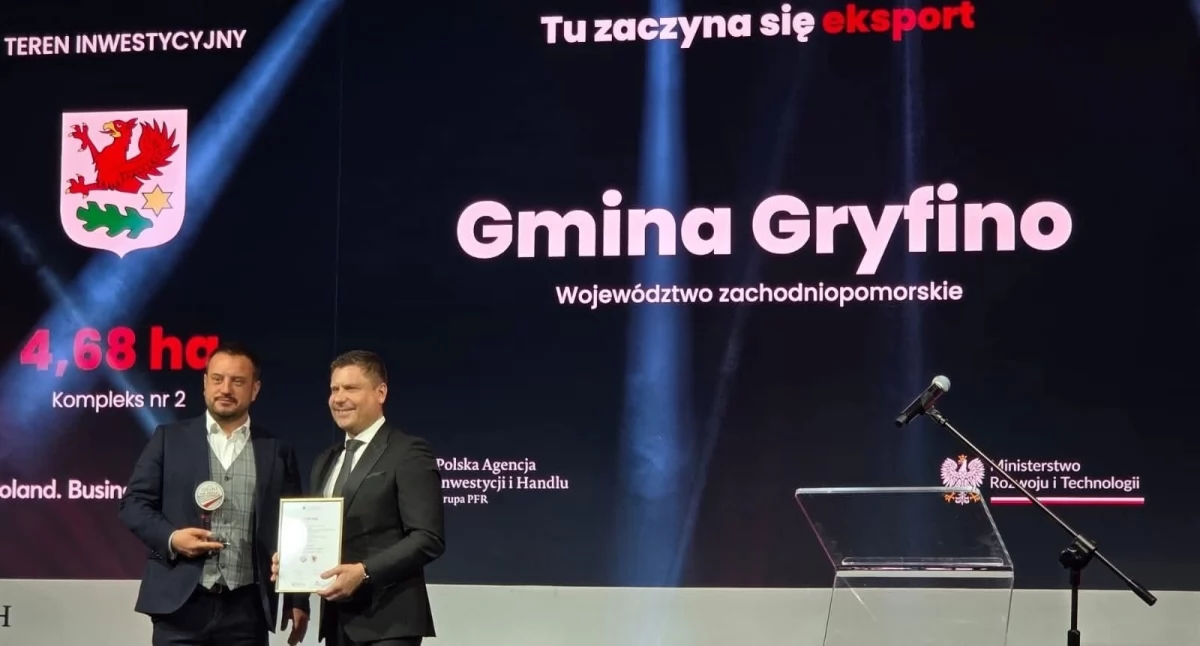Tereny inwestycyjne Gryfina najlepsze w województwie!