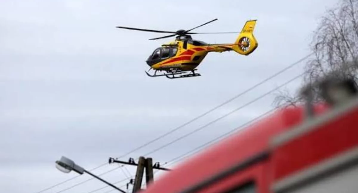 21-letni kierowca został zabrany przez helikopter LPR