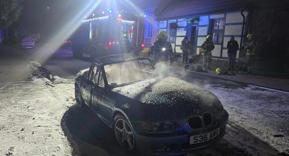 BMW zostało podpalone celowo? [WIDEO]