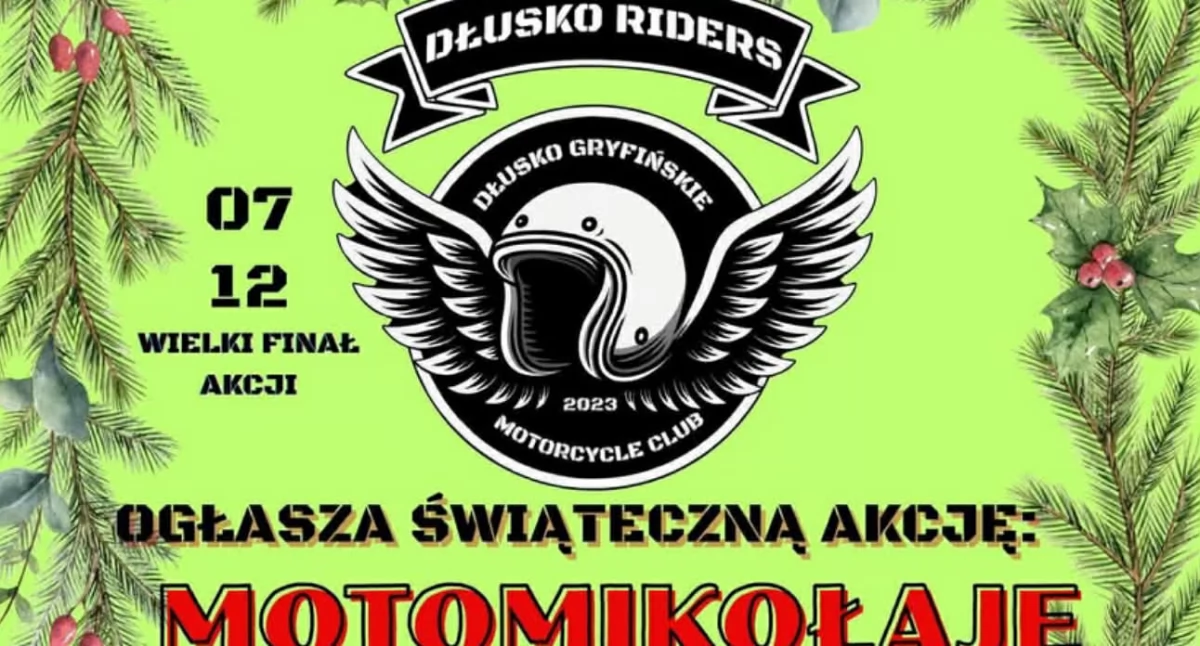 MotoMikołaje z Dłuska pojadą i pomogą 10. potrzebującym rodzinom