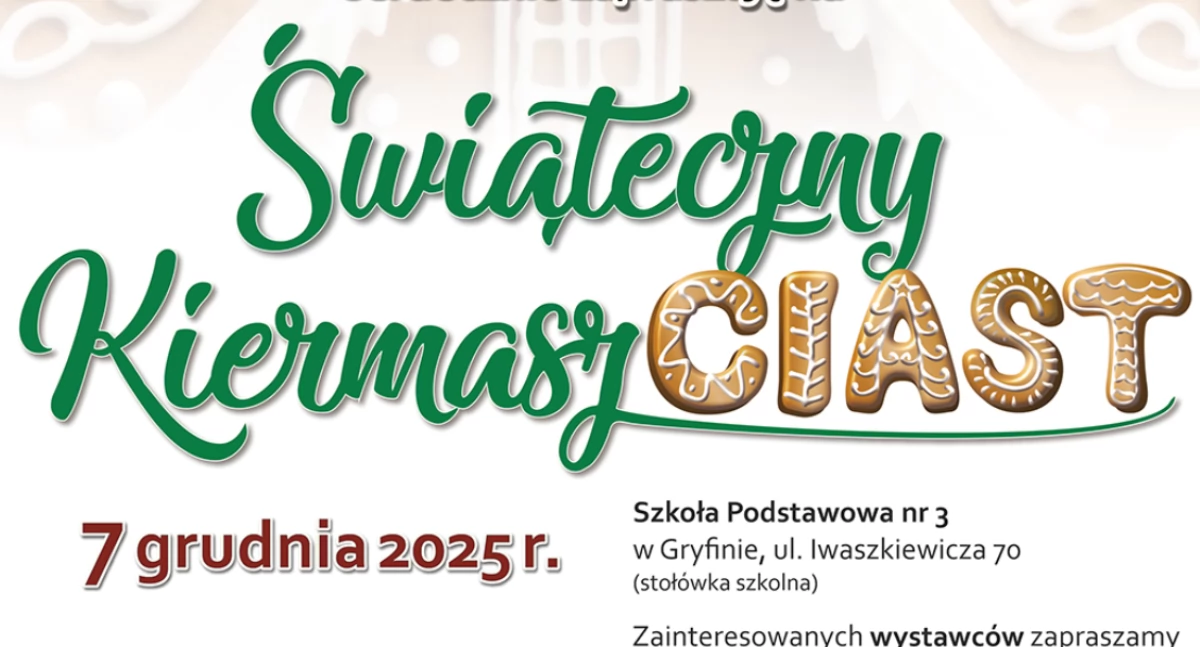 Świąteczny kiermasz ciast w SP3