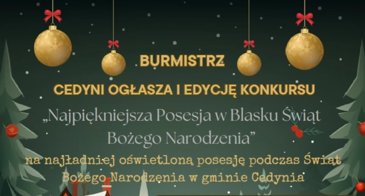 Konkurs na najpiękniejszą posesję w blasku świąt Bożego Narodzenia