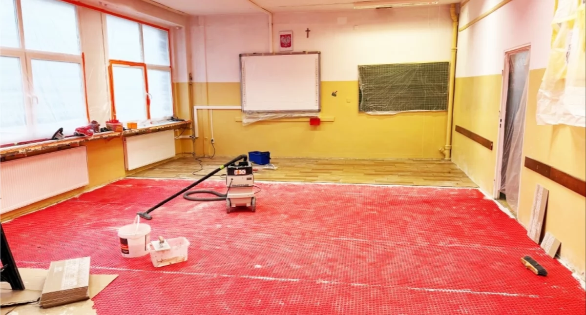 Przerwa świąteczna wykorzystana na remont w szkole