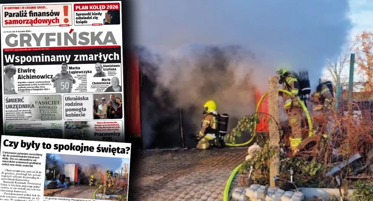 Przełom roku upłynął m.in. pod znakiem pożarów i interwencji domowych