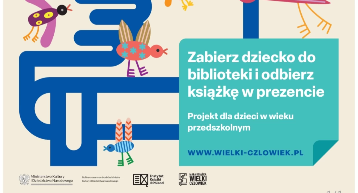 Nowa edycja kampanii „Mała książka – Wielki człowiek” w Bibliotece Publicznej w Gryfinie i jej filiach rozpoczęta!