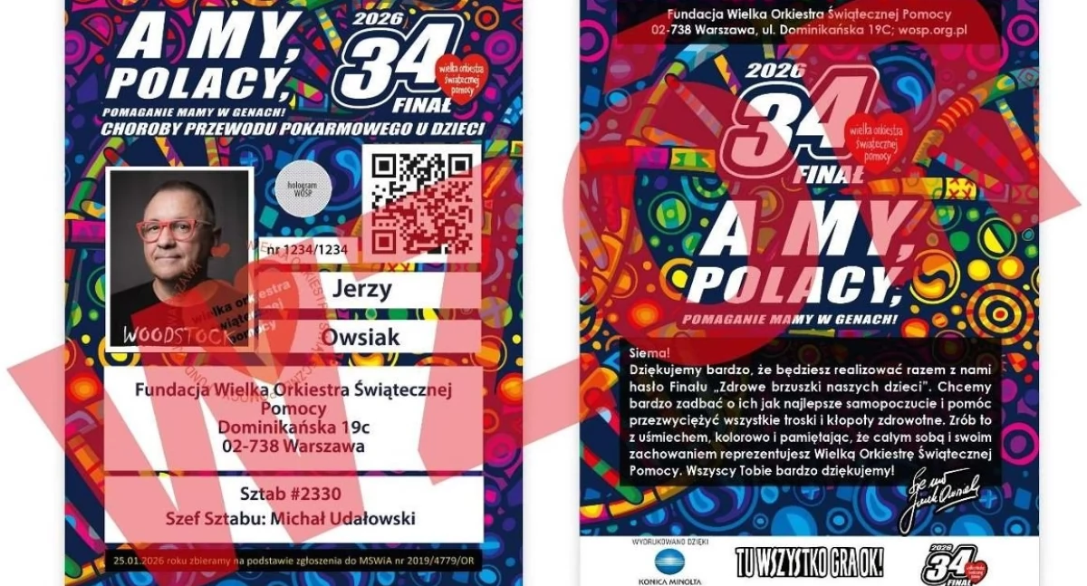 Bezpieczeństwo podczas 34. Finału Wielkiej Orkiestry Świątecznej Pomocy