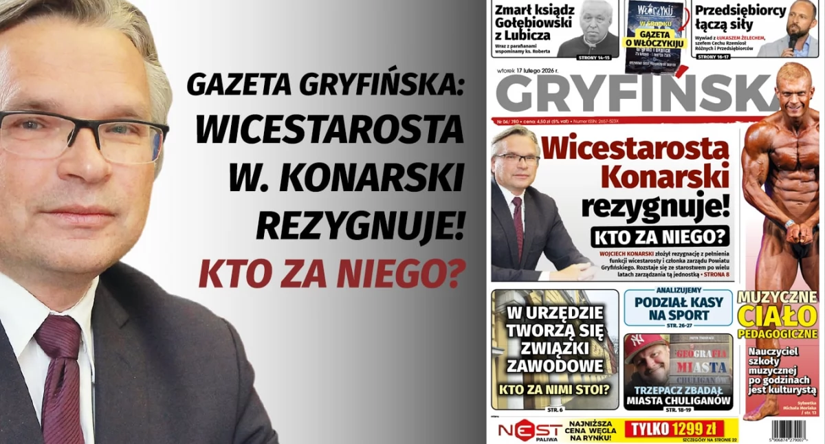 Wojciech Konarski złożył rezygnację z funkcji wicestarosty!