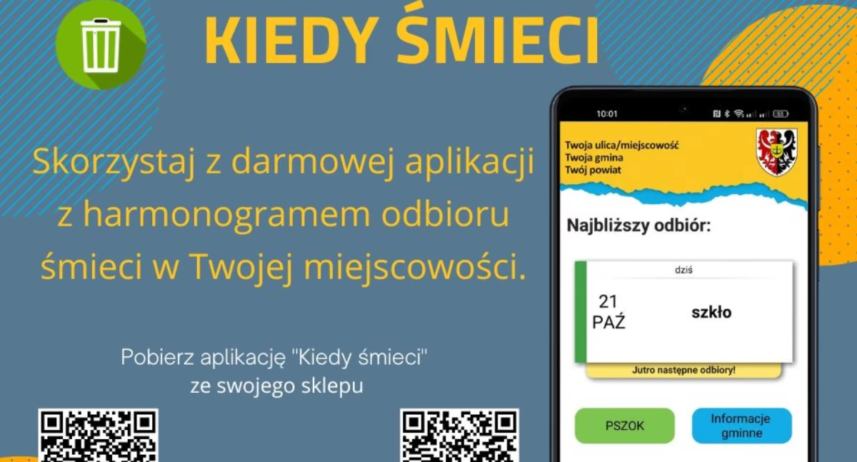 PUK stworzył aplikację mobilną - Kiedy śmieci