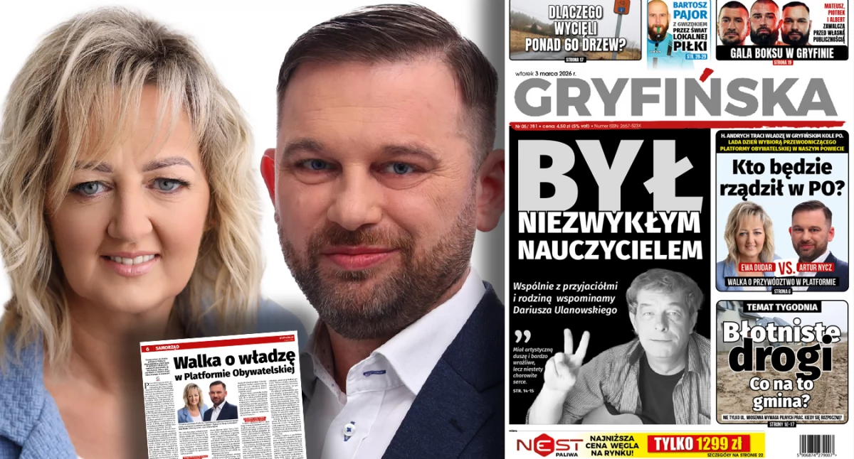 W niedzielę wybory: Dudar kontra Nycz. Więcej w Gazecie Gryfińskiej