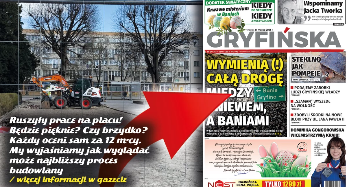 Ruszyły prace na Placu Ks. Barnima I