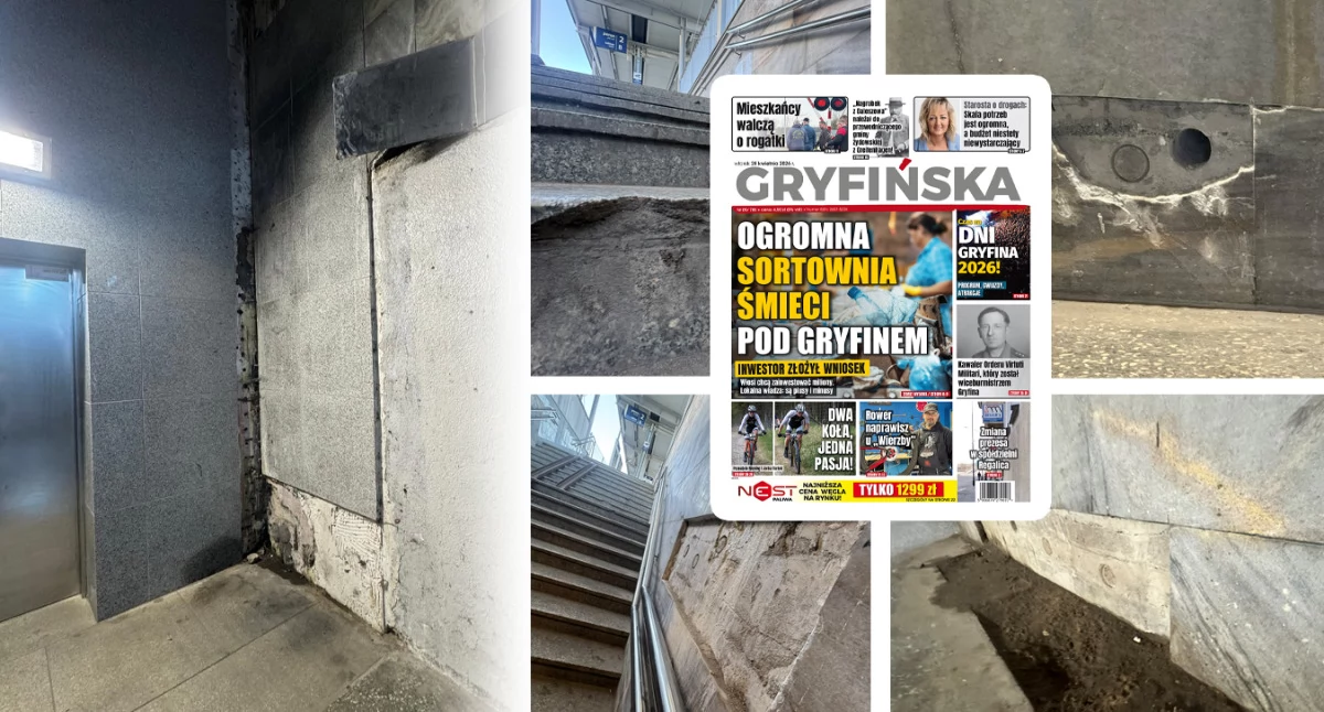 Gazeta Gryfińska.Czy PKP wykona porządnie remont tunelu?