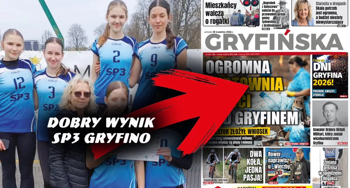 SP 3 Gryfino o krok od podium wojewódzkiego w sztafetach