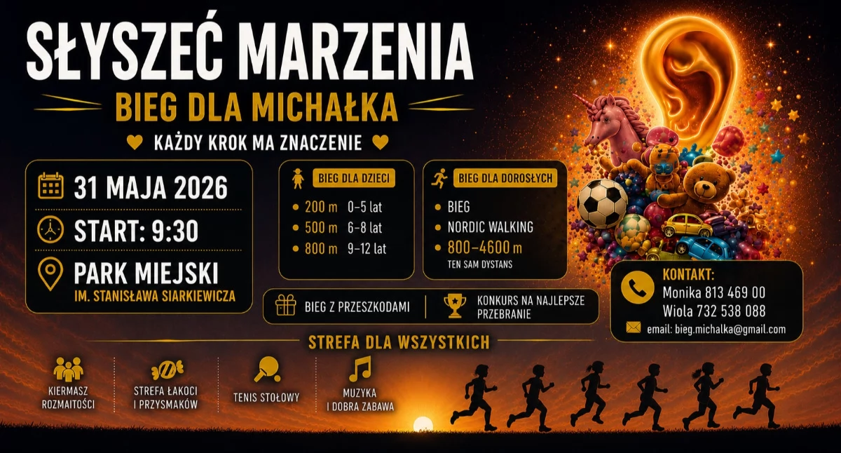 Słyszeć Marzenia- bieg charytatywny z okazji Dnia Dziecka
