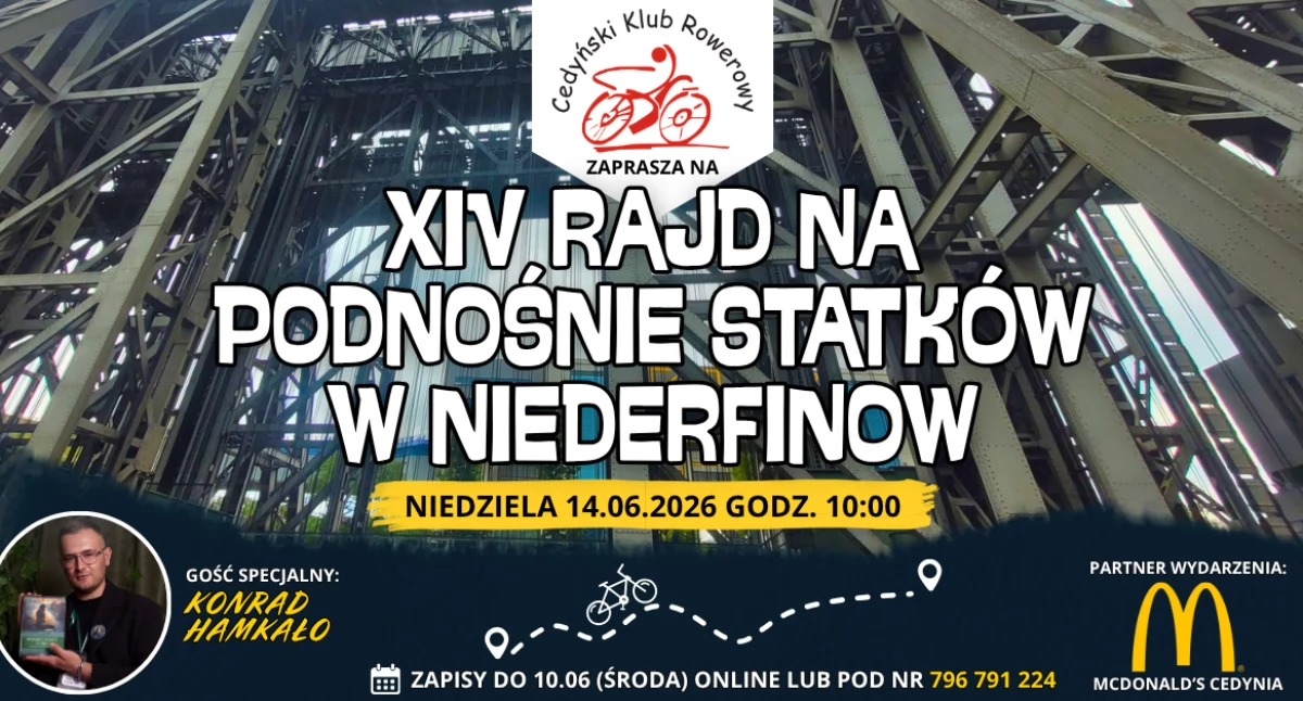 Cedyński Klub Rowerowy zaprasza na XIV rajd do Niederfinow